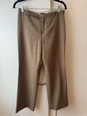Gap Stretch Straight-Leg Dress Pants in Brown